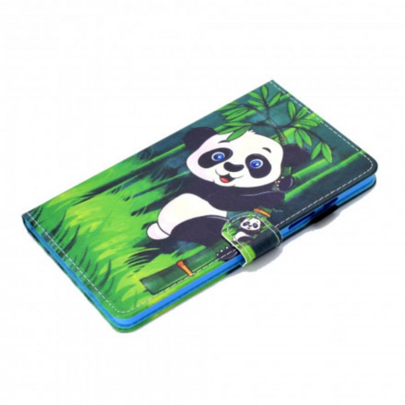 Capa De Couro Para Samsung Galaxy Tab A7 (2020) Panda