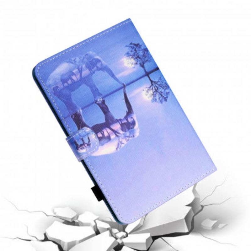 Capa Em Pele Para Samsung Galaxy Tab A7 (2020) Arte Do Elefante