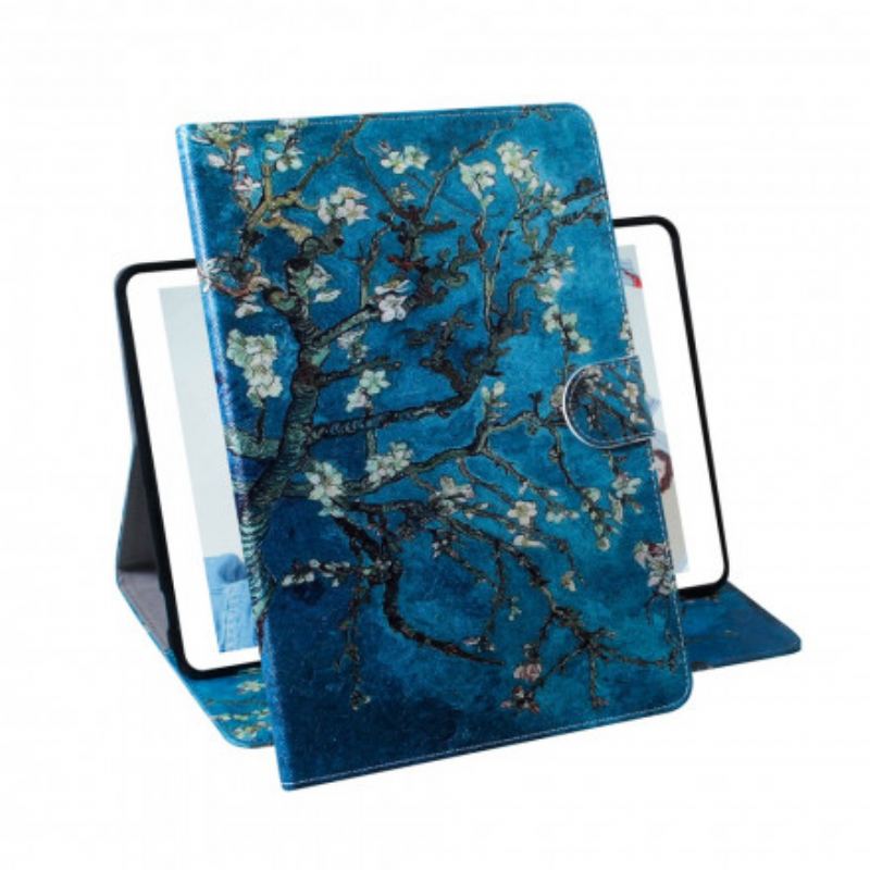 Capa Em Pele Para Samsung Galaxy Tab A7 (2020) Ramos Floridos