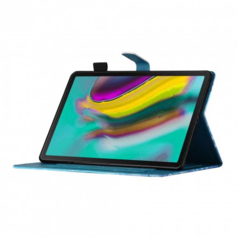 Capa Em Pele Para Samsung Galaxy Tab A7 (2020) Ramos Floridos