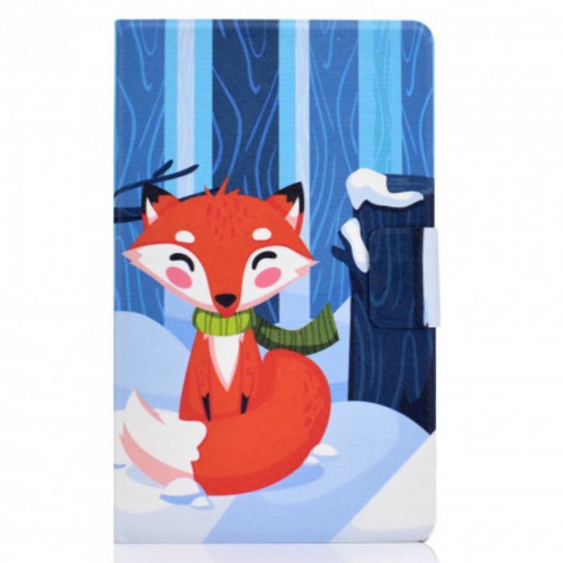 Capa Em Pele Para Samsung Galaxy Tab A7 (2020) Raposa