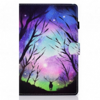 Capa Flip Para Samsung Galaxy Tab A7 (2020) Cervo Real