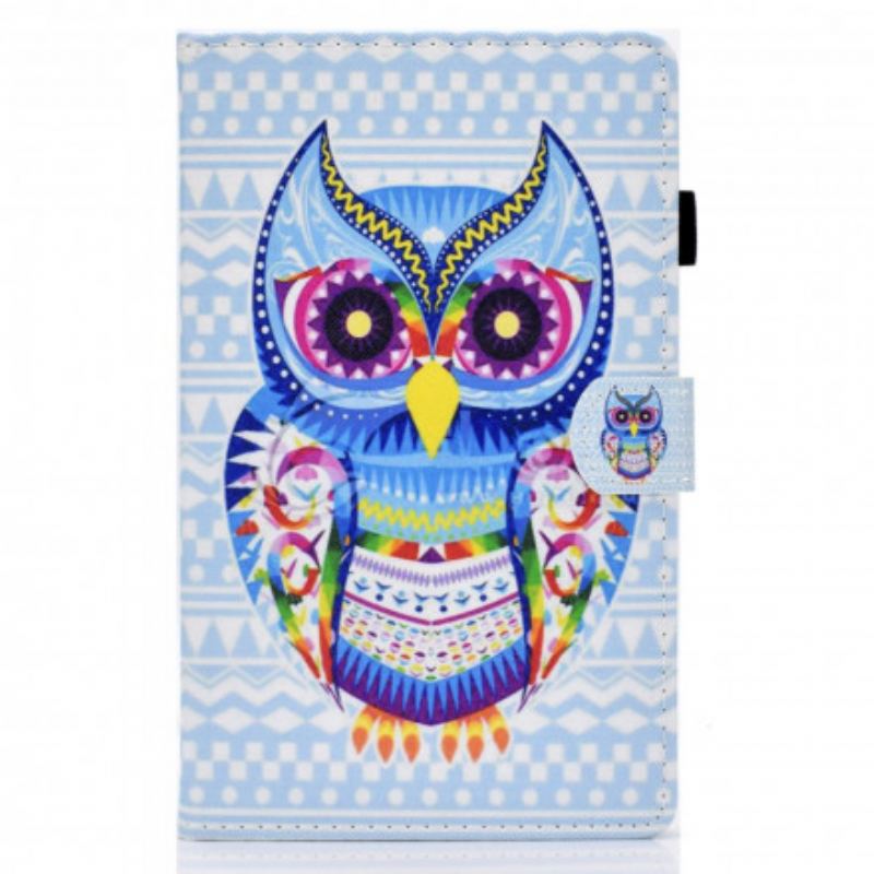 Capa Flip Para Samsung Galaxy Tab A7 (2020) Coruja