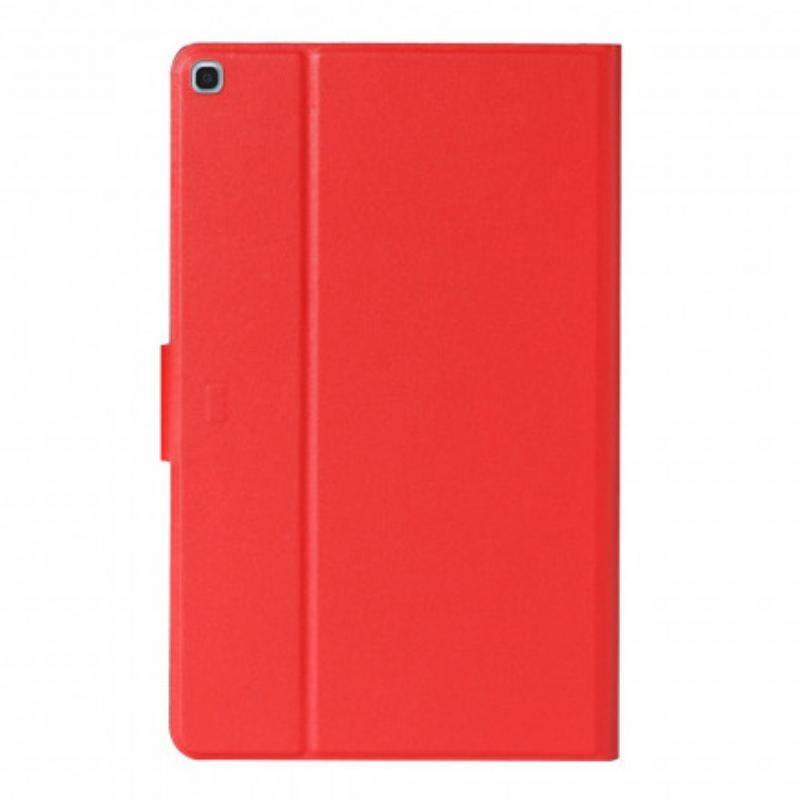 Capa Flip Para Samsung Galaxy Tab A7 (2020) Couro Falso Clássico