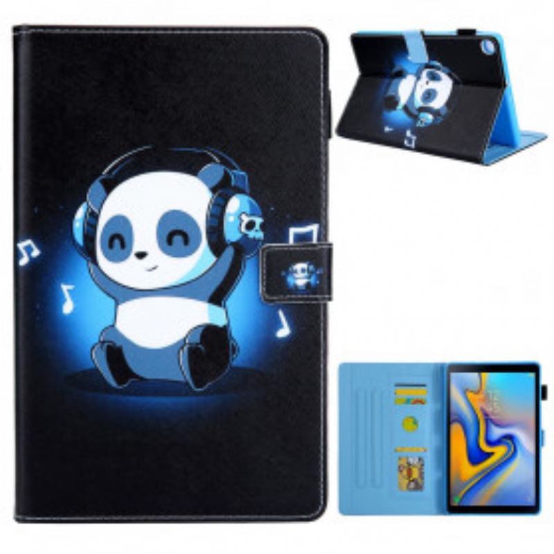 Capa Flip Para Samsung Galaxy Tab A7 (2020) Funky Panda