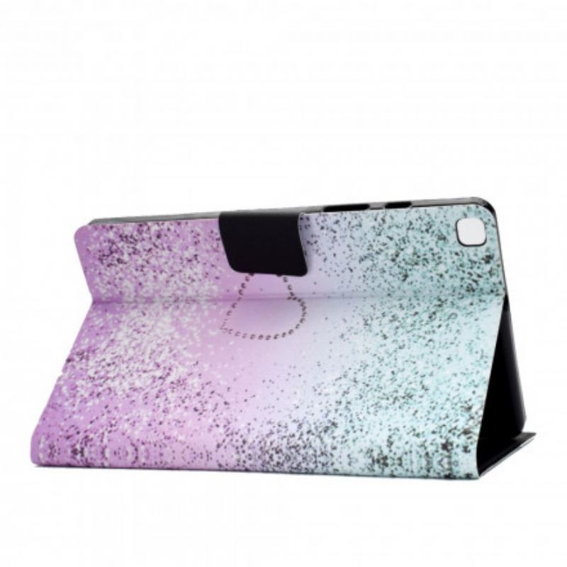 Capa Flip Para Samsung Galaxy Tab A7 (2020) Lantejoulas Brilhantes