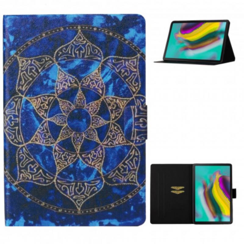 Capa Folio Para Samsung Galaxy Tab A7 (2020) Mandala Real