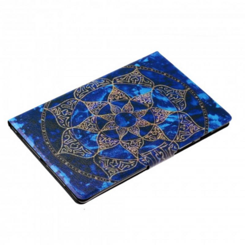 Capa Folio Para Samsung Galaxy Tab A7 (2020) Mandala Real