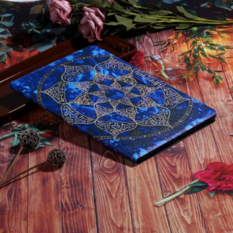 Capa Folio Para Samsung Galaxy Tab A7 (2020) Mandala Real