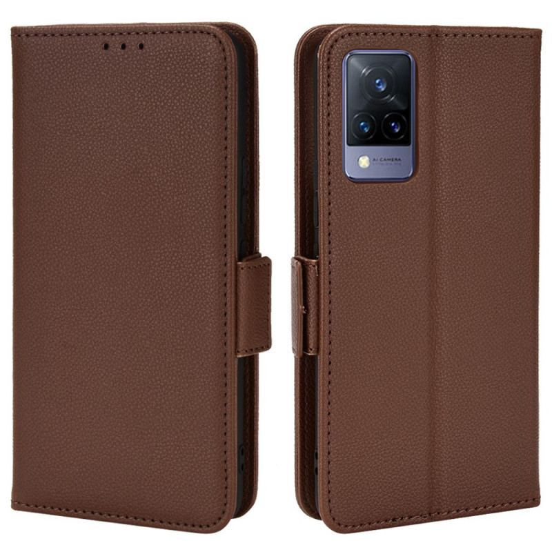 Capa Folio Para Vivo V21 5G Flip Aba Dupla Novas Cores