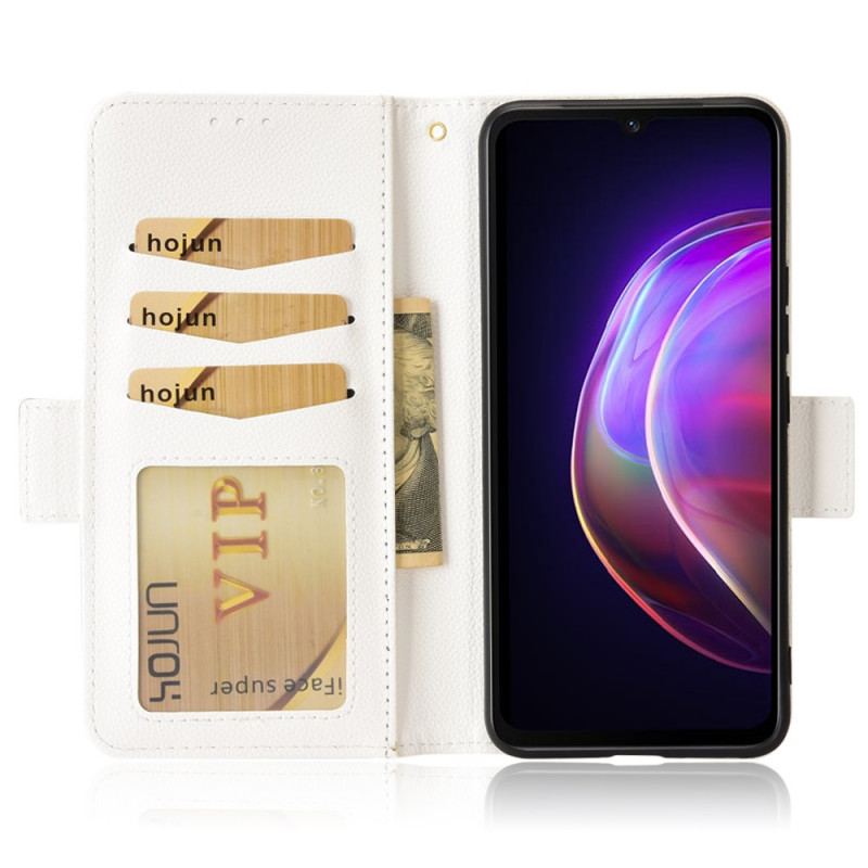 Capa Folio Para Vivo V21 5G Flip Aba Dupla Novas Cores