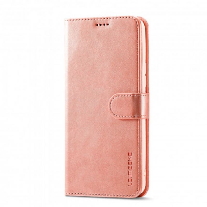 Capa Folio Para Vivo V21 5G Lc.imeeke Efeito Couro