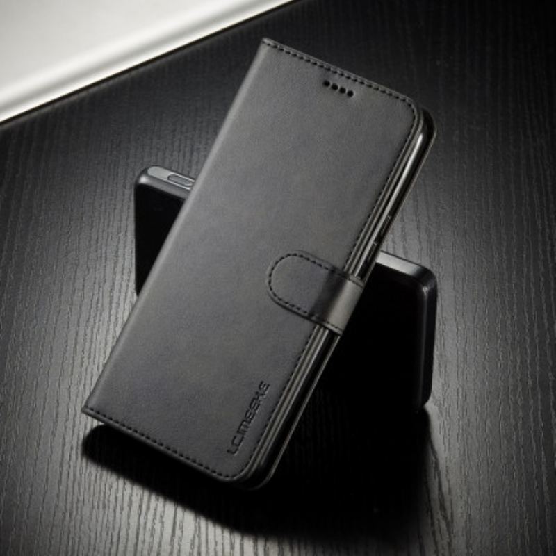 Capa Folio Para Vivo V21 5G Lc.imeeke Efeito Couro