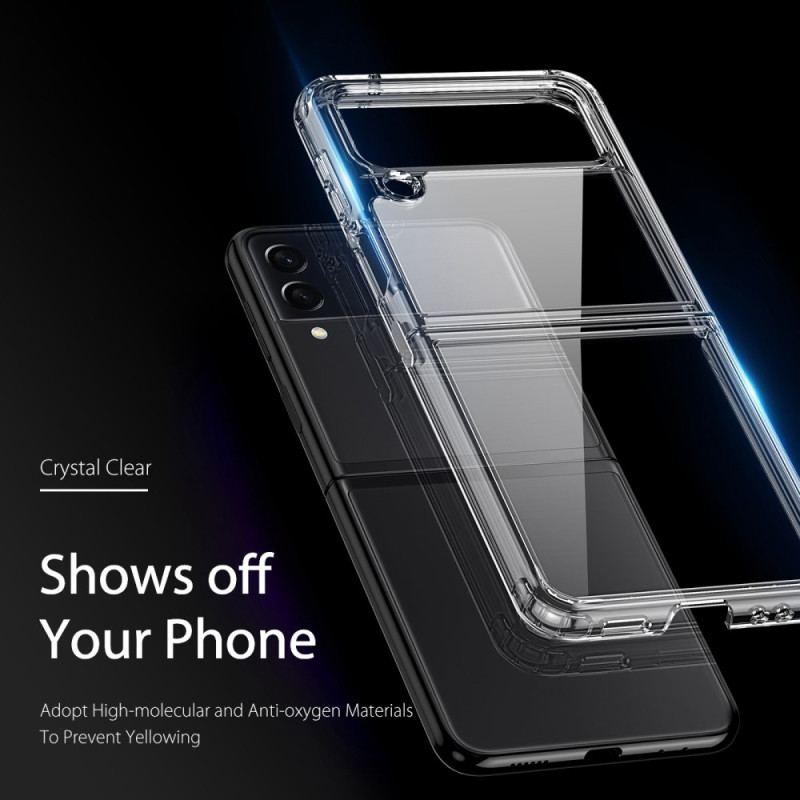 Capa Para Samsung Galaxy Z Flip 4 De Couro Dux Ducis Transparente