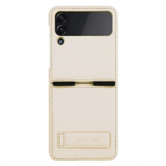 Capa Para Samsung Galaxy Z Flip 4 De Couro Couro E Suporte Nillkin