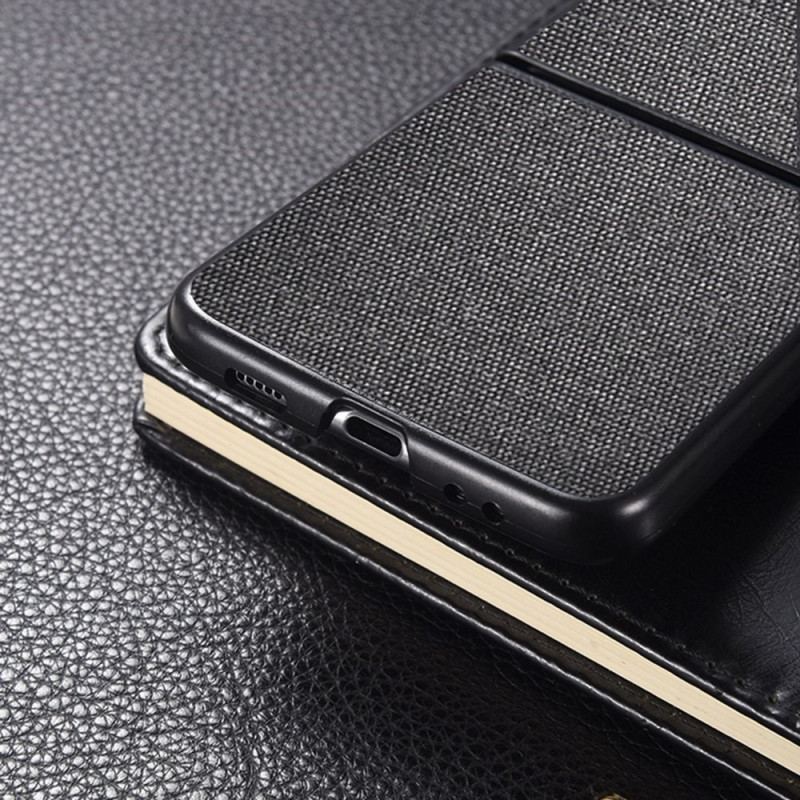 Capa Para Samsung Galaxy Z Flip 4 De Couro Efeito Grãos De Areia