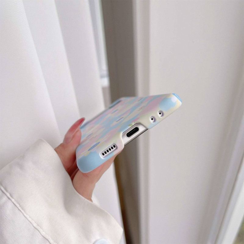 Capa Para Samsung Galaxy Z Flip 4 De Couro Pequenas Margaridas