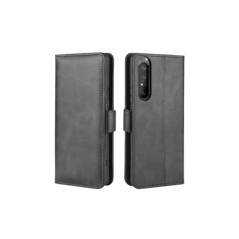 Capa Flip Para Sony Xperia 1 II De Couro Aba Dupla