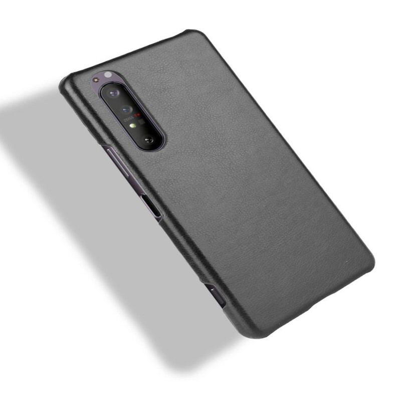 Capa Para Sony Xperia 1 II Efeito Couro Lichia