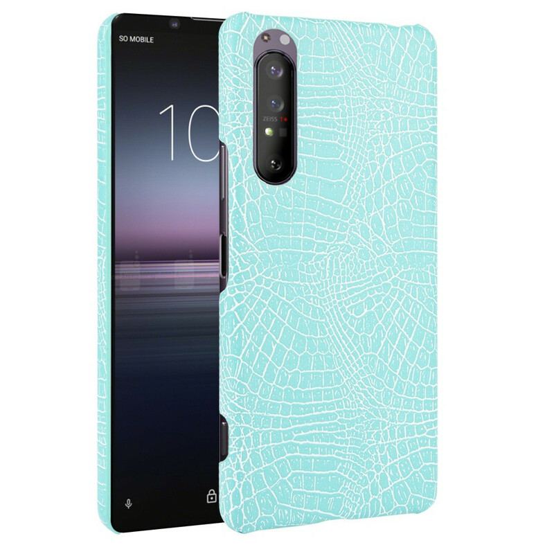 Capa Para Sony Xperia 1 II Efeito Pele De Crocodilo