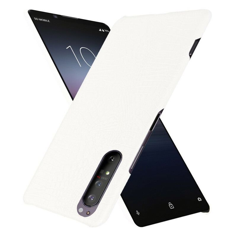Capa Para Sony Xperia 1 II Efeito Pele De Crocodilo