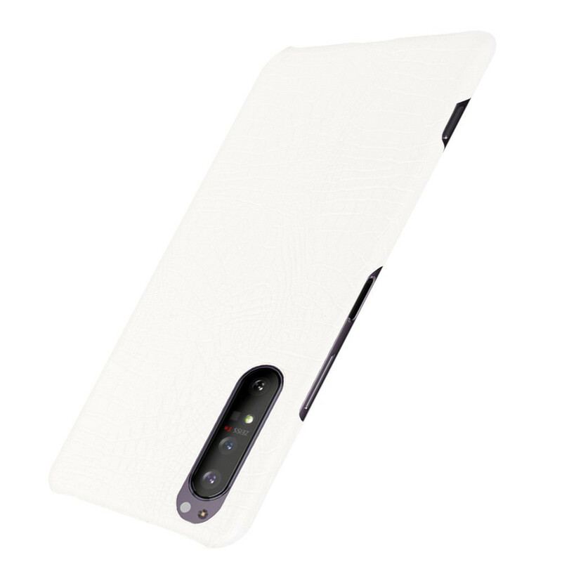 Capa Para Sony Xperia 1 II Efeito Pele De Crocodilo