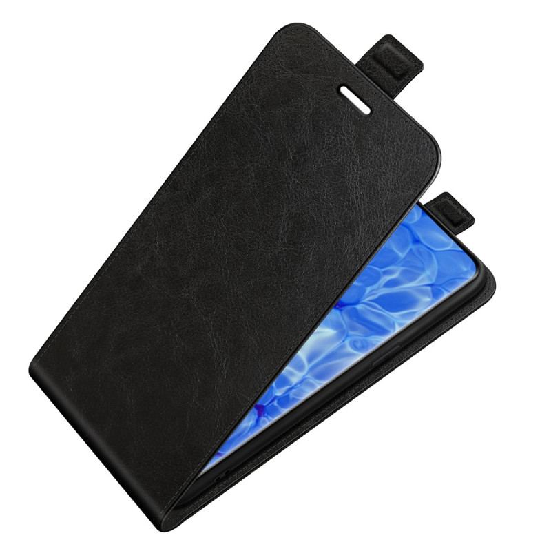 Capa De Couro Para Oppo Reno 6 Pro 5G Fechamento Vertical Textura Clássica Lichia