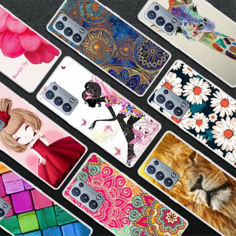 Capa Para Oppo Reno 6 Pro 5G Girafa Colorida