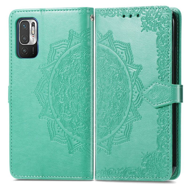 Capa Flip Para Xiaomi Redmi Note 10 5G Mandala Idade Média
