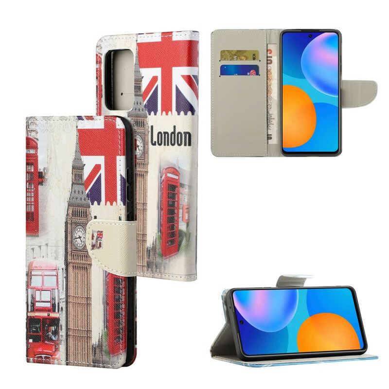 Capa Flip Para Xiaomi Redmi Note 10 5G Vida Em Londres