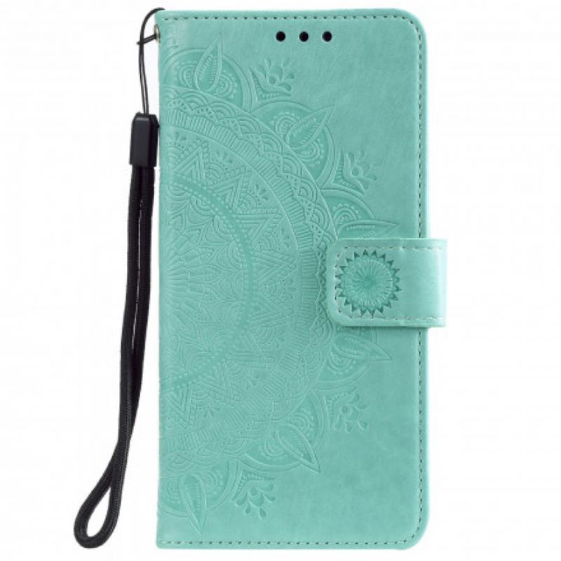 Capa Folio Para Xiaomi Redmi Note 10 5G Mandala Do Sol