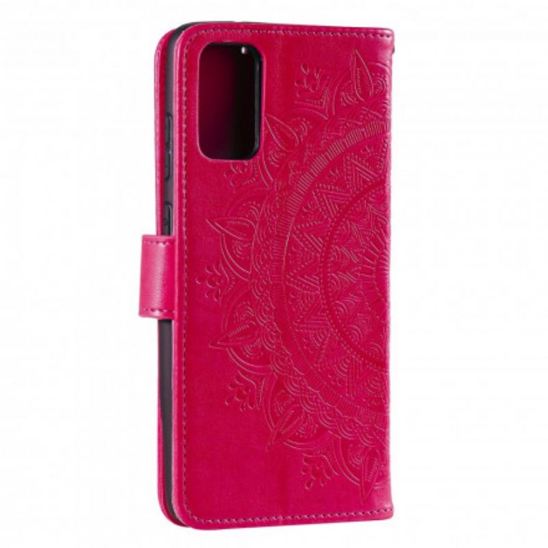 Capa Folio Para Xiaomi Redmi Note 10 5G Mandala Do Sol