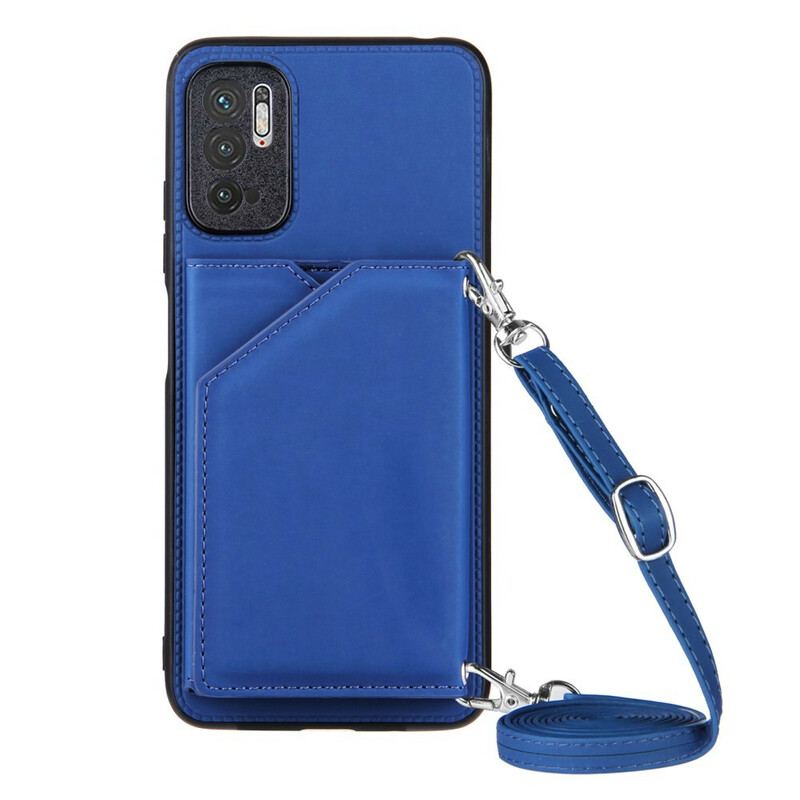Capa Para Xiaomi Redmi Note 10 5G Alça De Ombro Porta-cartões