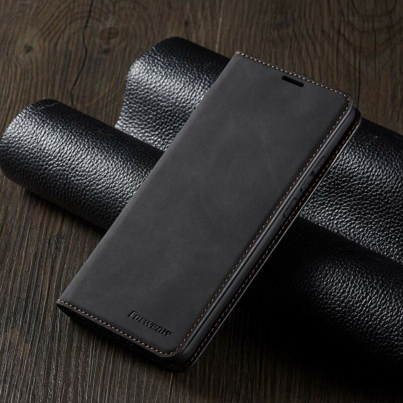Capa De Celular Para Huawei P40 Pro Flip Forwenw Efeito Couro