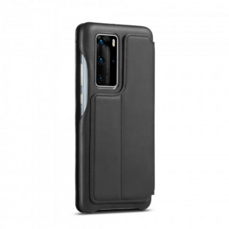 Capa De Celular Para Huawei P40 Pro Flip Lc.imeeke Efeito Couro