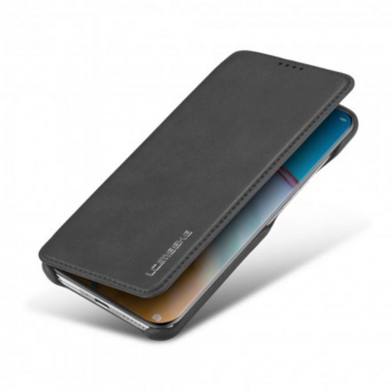 Capa De Celular Para Huawei P40 Pro Flip Lc.imeeke Efeito Couro