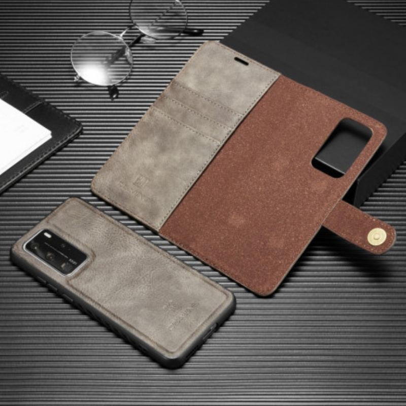 Capa De Couro Para Huawei P40 Pro Dg. Ming Destacável