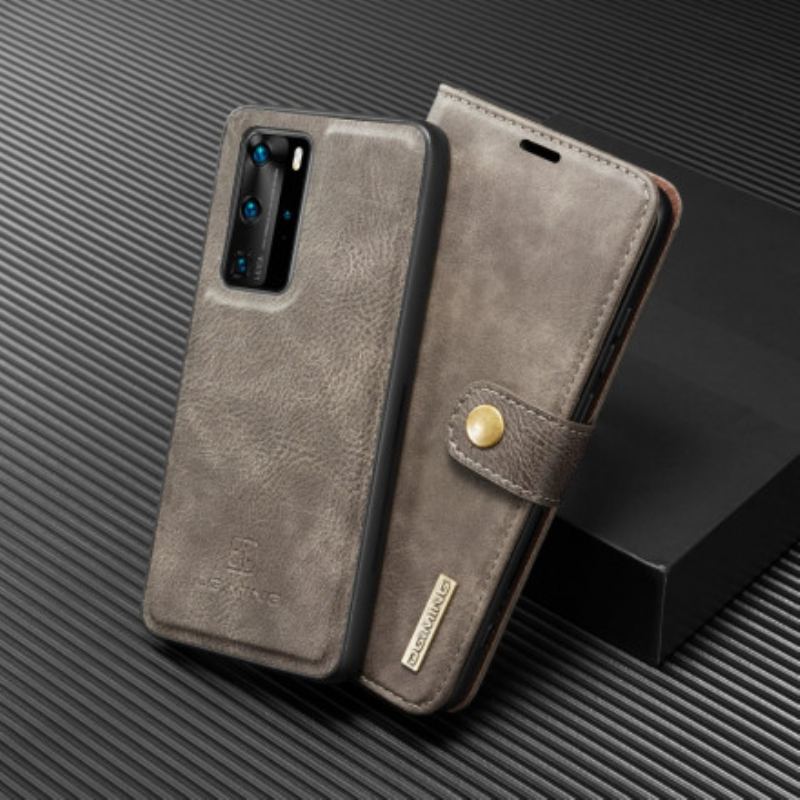 Capa De Couro Para Huawei P40 Pro Dg. Ming Destacável