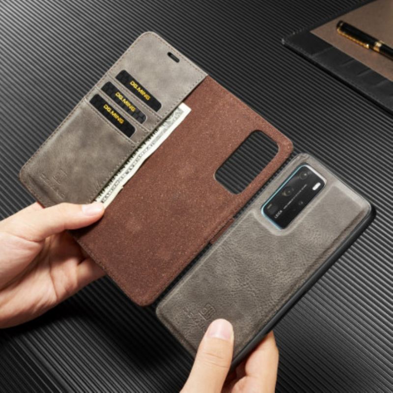 Capa De Couro Para Huawei P40 Pro Dg. Ming Destacável