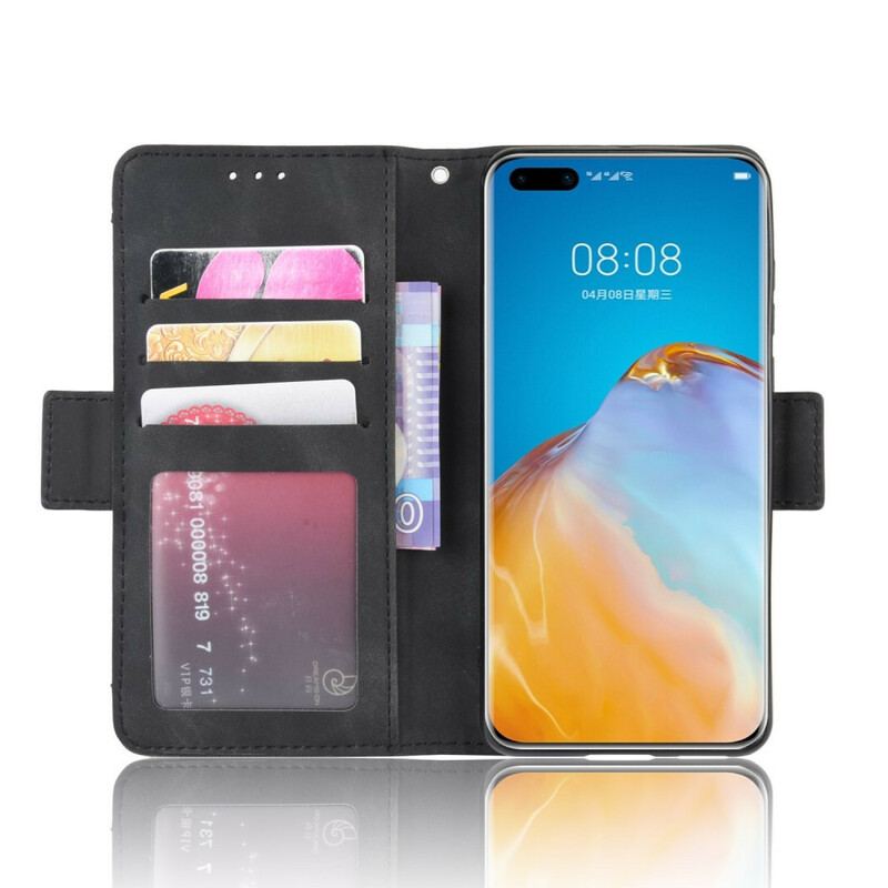 Capa Em Pele Para Huawei P40 Pro Multi-card Premier Class