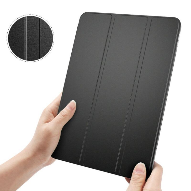 Capa De Celular Para iPad Pro 12.9" (2021) Couro Falso E Transparente