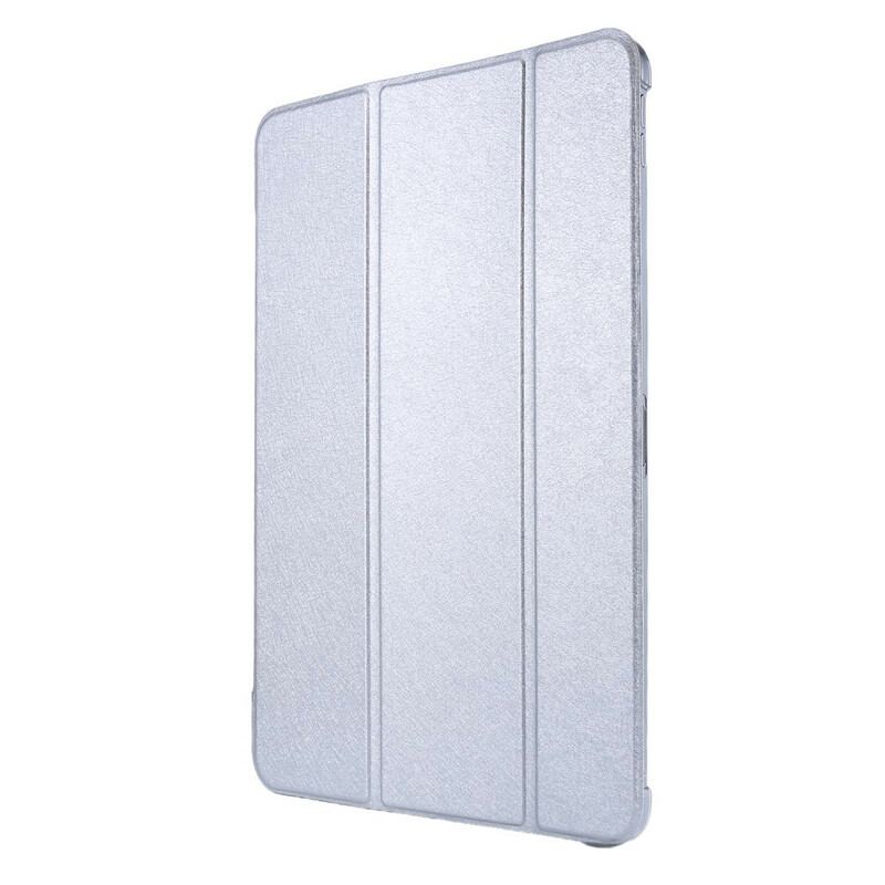 Capa De Celular Para iPad Pro 12.9" (2021) Couro Falso Textura De Seda