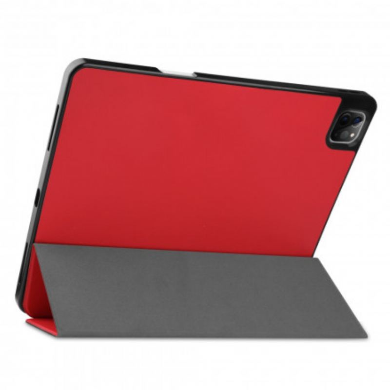 Capa De Celular Para iPad Pro 12.9" (2021) Porta-caneta Clássico Dobrável Em Três Partes