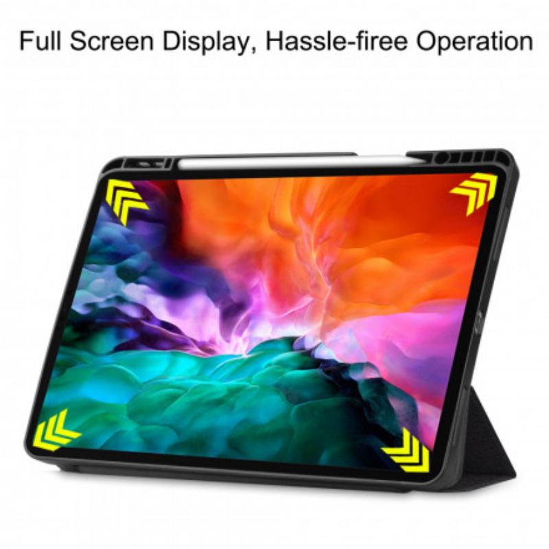 Capa De Celular Para iPad Pro 12.9" (2021) Porta Caneta Não Me Toque
