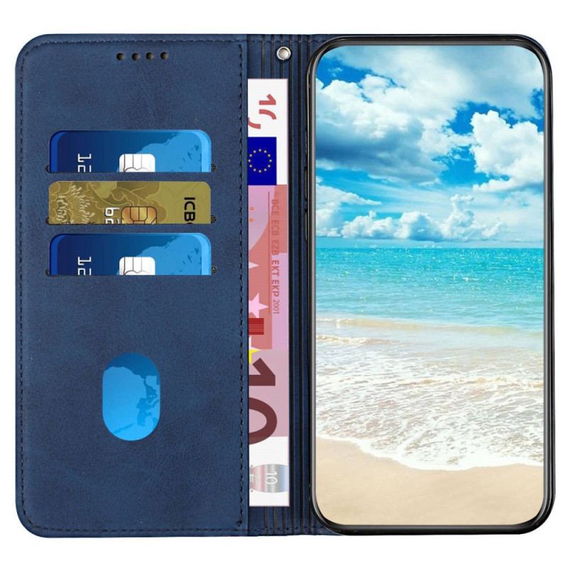 Capa De Celular Para Xiaomi Redmi A1 Flip Toque De Pele Estilo Cúbico