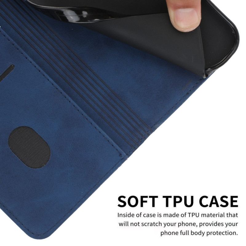 Capa De Celular Para Xiaomi Redmi A1 Flip Toque De Pele Estilo Cúbico
