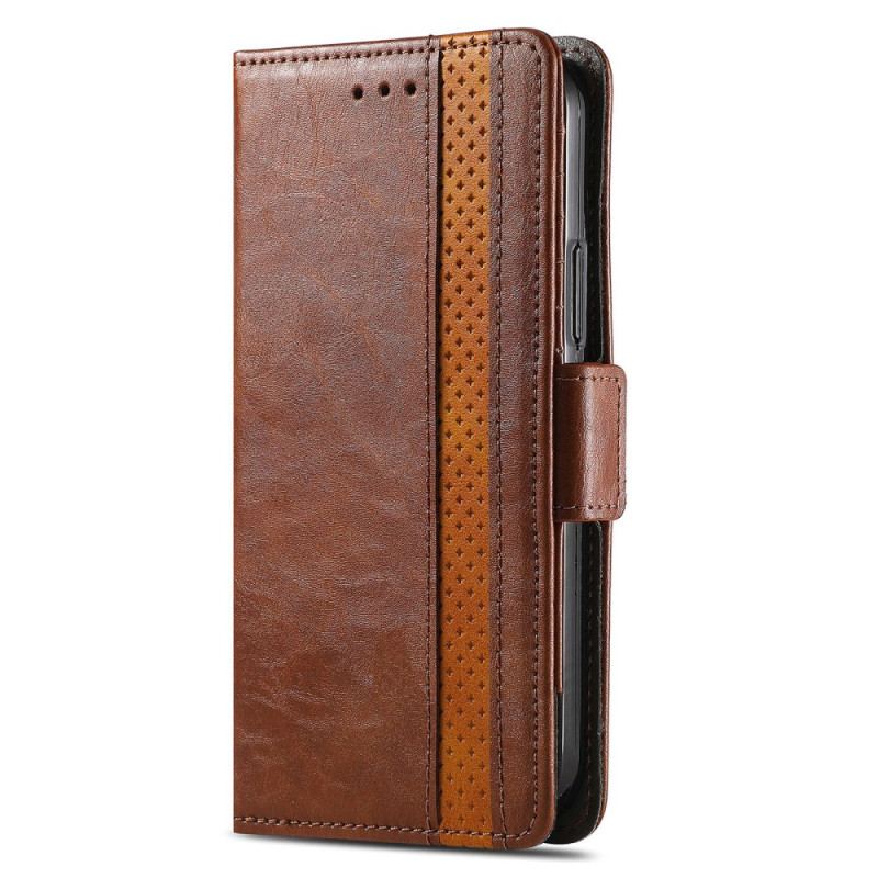 Capa De Couro Para Xiaomi Redmi A1 Fecho Duplo Bicolor