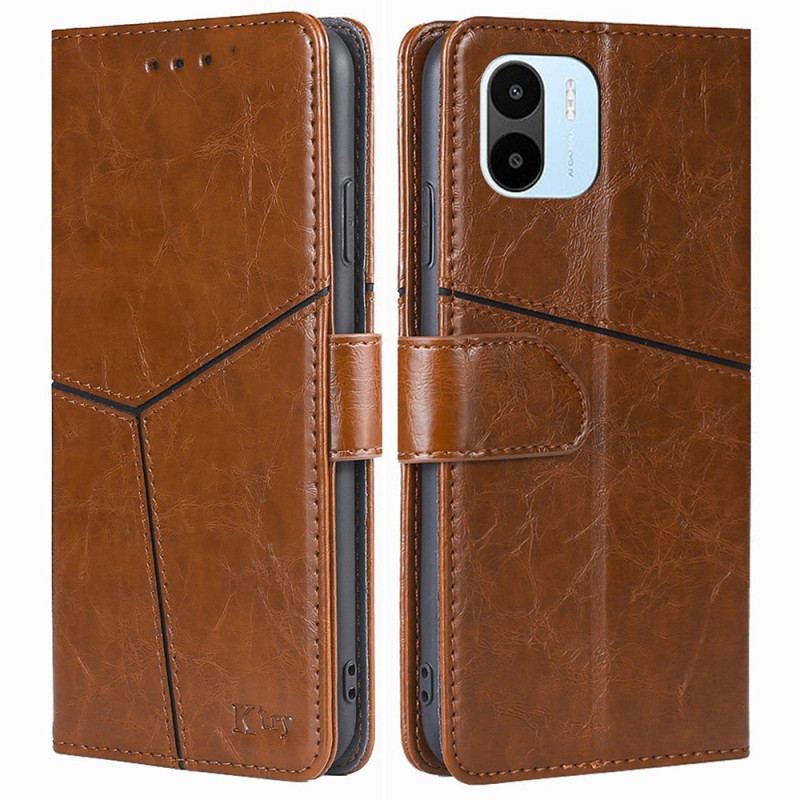 Capa De Couro Para Xiaomi Redmi A1 Formas Geométricas