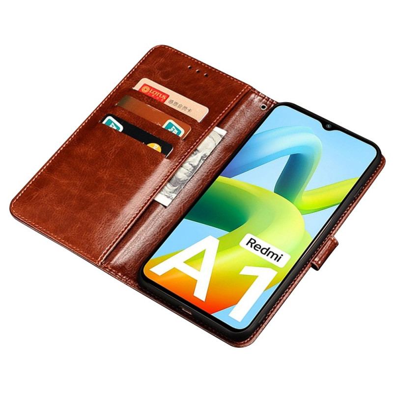 Capa De Couro Para Xiaomi Redmi A1 Imitação De Couro Idewei