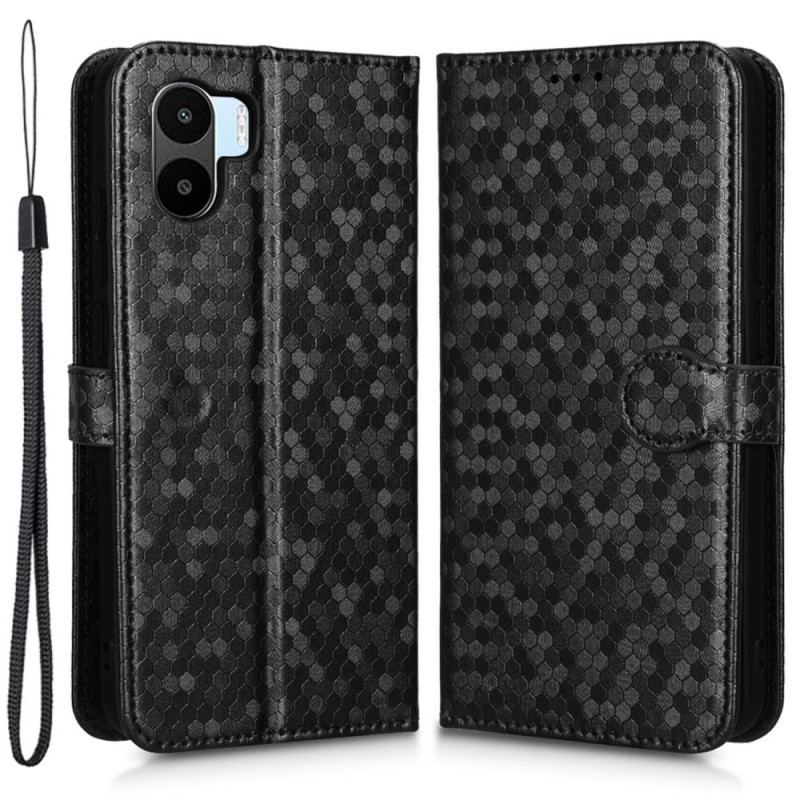 Capa Flip Para Xiaomi Redmi A1 De Cordão Padrão 3d Strappy